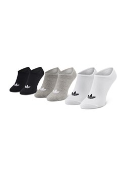 adidas Zestaw 3 par niskich skarpet unisex Trefoil Liner FT8524 Biały ze sklepu MODIVO w kategorii Skarpetki damskie - zdjęcie 181124386