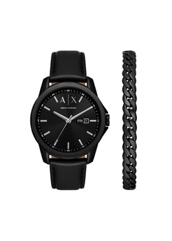 Armani Exchange Zegarek Banks Gift Set AX7147SET Czarny ze sklepu MODIVO w kategorii Zegarki - zdjęcie 181124526