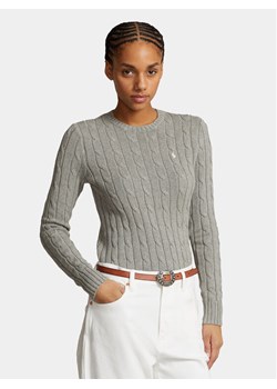 Polo Ralph Lauren Sweter Julianna 211943903001 Szary Regular Fit - id: 0000303562878 - marki Polo Ralph Lauren - 181124886 Polo Ralph Lauren Sweter Julianna 211943903001 Szary Regular Fit ze sklepu MODIVO w kategorii Swetry damskie - zdjęcie 181124886