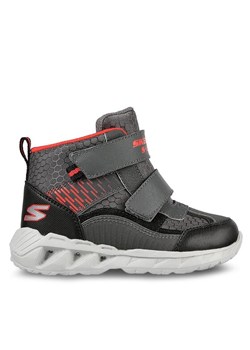 Skechers Trzewiki Magna-Lights Frosty Fun 401504N/CCBK Szary ze sklepu MODIVO w kategorii Buty sportowe dziecięce - zdjęcie 181124926