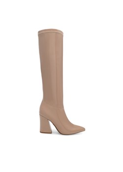 Nine West Kozaki SHARLEEZ 13196H Beżowy ze sklepu MODIVO w kategorii Kozaki damskie - zdjęcie 181124945