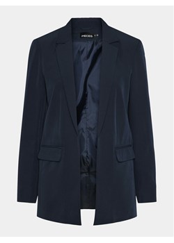 Pieces Marynarka Bossy 17114792 Granatowy Oversize ze sklepu MODIVO w kategorii Marynarki damskie - zdjęcie 181125086