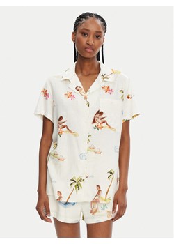 Seafolly Koszula Isla Palm 55398-TO Écru Regular Fit ze sklepu MODIVO w kategorii Koszule damskie - zdjęcie 181125178