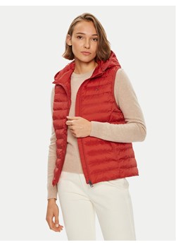 Tommy Hilfiger Bezrękawnik Global Stripe WW0WW40779 Czerwony Regular Fit ze sklepu MODIVO w kategorii Kamizelki damskie - zdjęcie 181125356