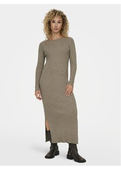 ONLY Sukienka dzianinowa Katia 15324649 Beżowy Slim Fit ze sklepu MODIVO w kategorii Sukienki - zdjęcie 181125365