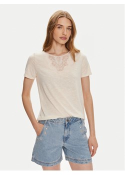 JDY T-Shirt Dodo 15296235 Beżowy Regular Fit ze sklepu MODIVO w kategorii Bluzki damskie - zdjęcie 181125389
