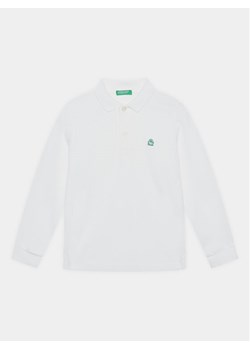 United Colors Of Benetton Polo 3089C300Z Biały Regular Fit ze sklepu MODIVO w kategorii T-shirty chłopięce - zdjęcie 181125435