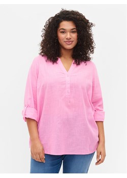 Zizzi Bluzka CA02361A Różowy Regular Fit ze sklepu MODIVO w kategorii Bluzki damskie - zdjęcie 181125868