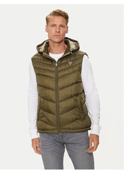 Guess Kamizelka M4YN21 WG9P2 Zielony Regular Fit ze sklepu MODIVO w kategorii Kamizelki męskie - zdjęcie 181126056