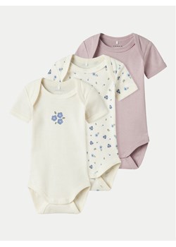 NAME IT Komplet 3 par body dziecięcych 13242189 Beżowy ze sklepu MODIVO w kategorii Body niemowlęce - zdjęcie 181126107