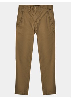 Vans Spodnie materiałowe Authentic VN0A5FLP Brązowy Regular Fit ze sklepu MODIVO w kategorii Spodnie chłopięce - zdjęcie 181126209