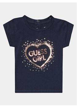Guess T-Shirt K4RI25 K6YW4 Granatowy Boxy Fit ze sklepu MODIVO w kategorii Koszulki niemowlęce - zdjęcie 181126429