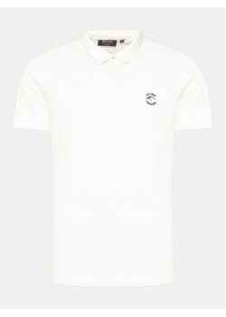 INDICODE Polo Kigan 41-039 Biały Regular Fit ze sklepu MODIVO w kategorii T-shirty męskie - zdjęcie 181126507