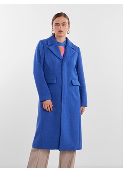YAS Płaszcz przejściowy 26030713 Niebieski Regular Fit ze sklepu MODIVO w kategorii Płaszcze damskie - zdjęcie 181126517