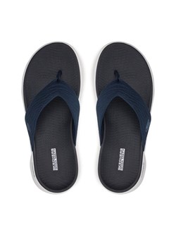 Skechers Japonki Go Walk Flex Sandal-Splendor 141404/NVY Granatowy ze sklepu MODIVO w kategorii Klapki damskie - zdjęcie 181126728