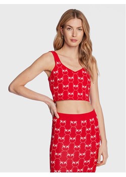Pinko Top 100210 A0IS Czerwony Slim Fit ze sklepu MODIVO w kategorii Bluzki damskie - zdjęcie 181126738