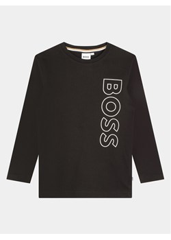 Boss Bluzka J25O68 S Czarny Regular Fit ze sklepu MODIVO w kategorii T-shirty chłopięce - zdjęcie 181126797