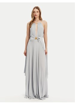 Elisabetta Franchi Sukienka wieczorowa AB-R13-51E2-V860 Srebrny Regular Fit ze sklepu MODIVO w kategorii Sukienki - zdjęcie 181126867