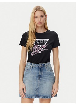 Guess T-Shirt W5GI05 I3Z14 Czarny Regular Fit ze sklepu MODIVO w kategorii Bluzki damskie - zdjęcie 181126876