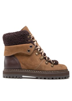 See By Chloé Trapery SB31120A Brązowy ze sklepu MODIVO w kategorii Workery damskie - zdjęcie 181126886
