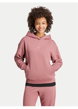 adidas Bluza ALL SZN French Terry IY6808 Różowy Loose Fit ze sklepu MODIVO w kategorii Bluzy damskie - zdjęcie 181126915