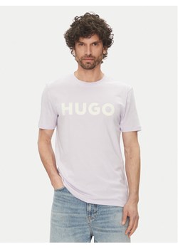 HUGO T-Shirt Dulivio 50467556 Fioletowy Regular Fit ze sklepu MODIVO w kategorii T-shirty męskie - zdjęcie 181127048