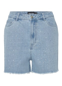 Pieces Szorty jeansowe Tamra 17157412 Niebieski Regular Fit ze sklepu MODIVO w kategorii Szorty - zdjęcie 181127057