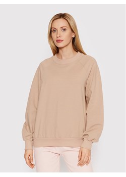 DeeZee Bluza BLD0001 Beżowy Relaxed Fit ze sklepu MODIVO w kategorii Bluzy damskie - zdjęcie 181127098
