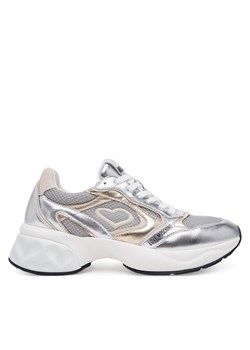 LOVE MOSCHINO Sneakersy JA15296G1MIQG90A Srebrny ze sklepu MODIVO w kategorii Buty sportowe damskie - zdjęcie 181127156