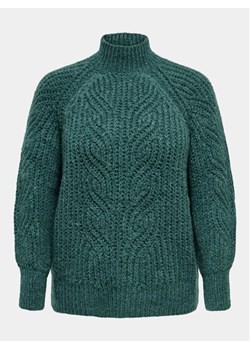 ONLY Carmakoma Sweter Ruby 15307191 Zielony Regular Fit ze sklepu MODIVO w kategorii Swetry damskie - zdjęcie 181127175