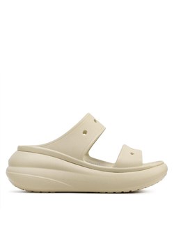 Crocs Klapki Classic Crush Sandal 207670 Beżowy ze sklepu MODIVO w kategorii Klapki damskie - zdjęcie 181127279