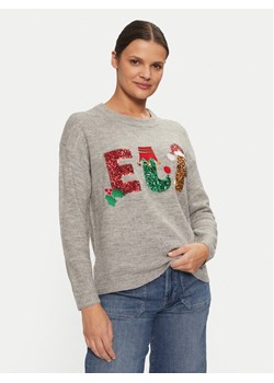 Brave Soul Sweter LKX-230ELF Szary Regular Fit ze sklepu MODIVO w kategorii Swetry damskie - zdjęcie 181127345