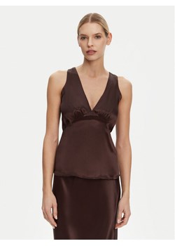 2NDDAY Top Valenci 2252137287 Brązowy Regular Fit ze sklepu MODIVO w kategorii Bluzki damskie - zdjęcie 181127378