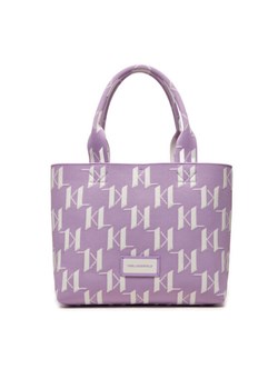 KARL LAGERFELD Torebka 241W3033 Fioletowy ze sklepu MODIVO w kategorii Torby Shopper bag - zdjęcie 181127407