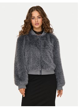 ONLY Futro Manny 15322405 Szary Regular Fit ze sklepu MODIVO w kategorii Futra damskie - zdjęcie 181127458