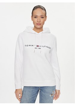 Tommy Hilfiger Bluza Heritage WW0WW31998 Biały Regular Fit ze sklepu MODIVO w kategorii Bluzy damskie - zdjęcie 181127497