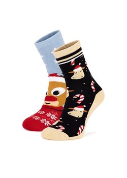 JENNY Zestaw 2 par wysokich skarpet unisex 4WB-005-AW24 (2-pack) Kolorowy ze sklepu MODIVO w kategorii Skarpetki damskie - zdjęcie 181127526