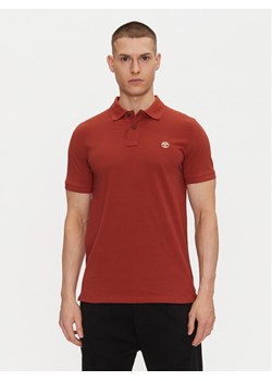Timberland Polo TB0A6VDP Czerwony Regular Fit ze sklepu MODIVO w kategorii T-shirty męskie - zdjęcie 181127597