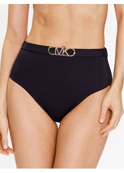 MICHAEL Michael Kors Dół od bikini Solid High Waist MM1N025 Czarny ze sklepu MODIVO w kategorii Stroje kąpielowe - zdjęcie 181127967