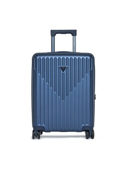 Guess Walizka kabinowa TMOLPC P4401 Granatowy ze sklepu MODIVO w kategorii Walizki - zdjęcie 181128235