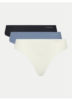Calvin Klein Underwear Komplet 3 par stringów 000QD3558E Kolorowy ze sklepu MODIVO w kategorii Majtki damskie - zdjęcie 181128268