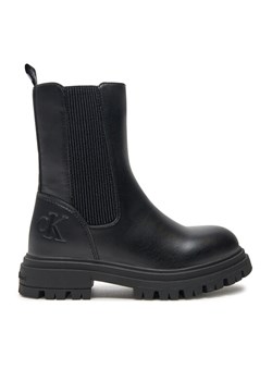 Calvin Klein Jeans Botki V3A5-81024-1355 M Czarny ze sklepu MODIVO w kategorii Buty zimowe dziecięce - zdjęcie 181128417