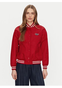 Guess Jeans Kurtka bomber W5RL43 WHAA2 Czerwony Regular Fit ze sklepu MODIVO w kategorii Kurtki damskie - zdjęcie 181128438