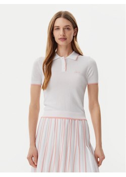 Guess Polo V5GP00Z3D60 Biały Slim Fit ze sklepu MODIVO w kategorii Bluzki damskie - zdjęcie 181128439