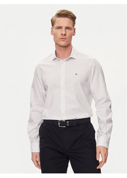 Tommy Hilfiger Koszula Circle MW0MW34649 Biały Slim Fit ze sklepu MODIVO w kategorii Koszule męskie - zdjęcie 181128775
