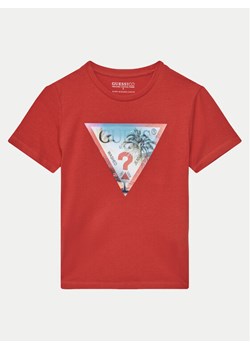Guess T-Shirt L5GI26 K8HM4 Czerwony Regular Fit ze sklepu MODIVO w kategorii T-shirty chłopięce - zdjęcie 181128889