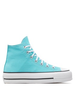 Converse Trampki Chuck Taylor All Star Lift A07570C Niebieski ze sklepu MODIVO w kategorii Trampki damskie - zdjęcie 181129005