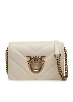 Pinko Torebka Love Click Mini AI 23-24 PLTT 100067 A136 Écru ze sklepu MODIVO w kategorii Listonoszki - zdjęcie 181129078