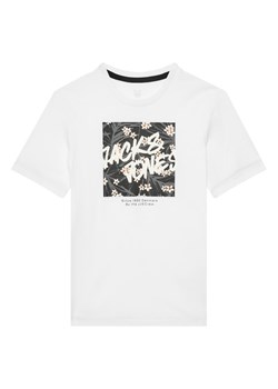 Jack&Jones Junior T-Shirt Hawaii 12269916 Biały Standard Fit ze sklepu MODIVO w kategorii T-shirty chłopięce - zdjęcie 181129088
