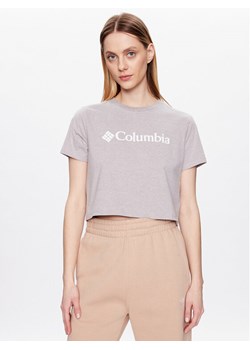 Columbia T-Shirt North Casades 1930051 Szary Cropped Fit ze sklepu MODIVO w kategorii Bluzki damskie - zdjęcie 181129189